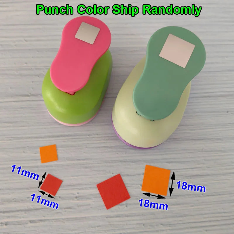 Furador de Papel Quadrado para Scrapbook Paper Craft EVA DIY 1 Unidade