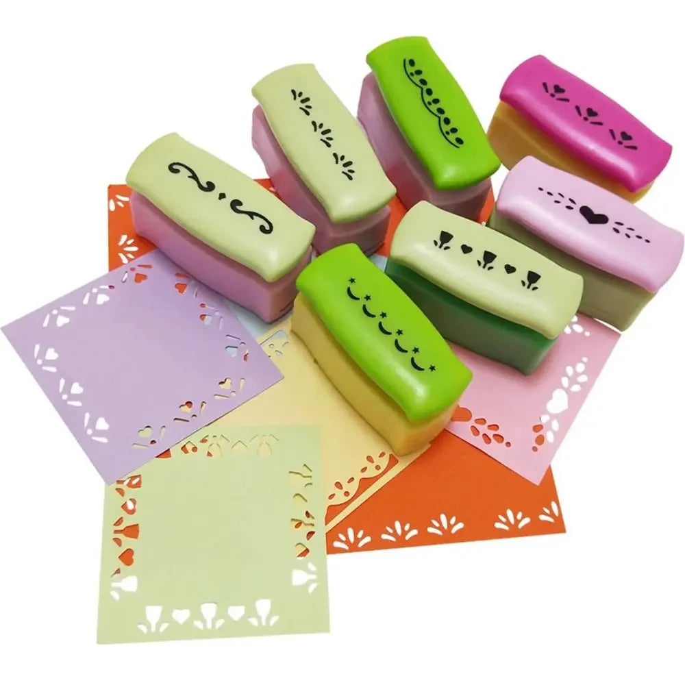 Furador de Borda Decorativa com Flores para Papel, Scrapbook e Artesanato