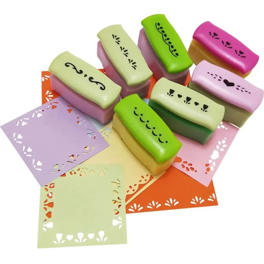 Furador de Borda Decorativa com Flores para Papel, Scrapbook e Artesanato