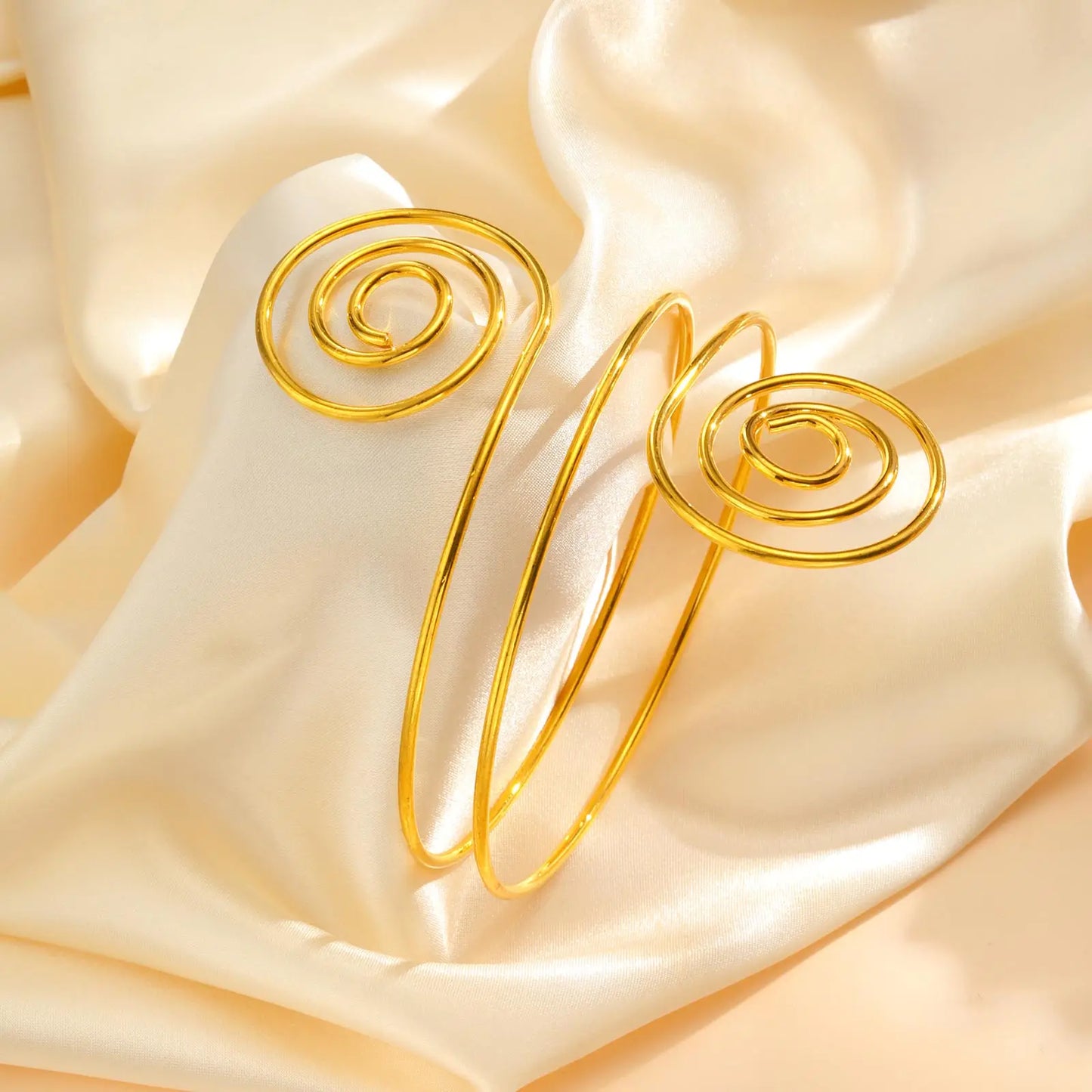Pulseira de Braço Espiral Minimalista
