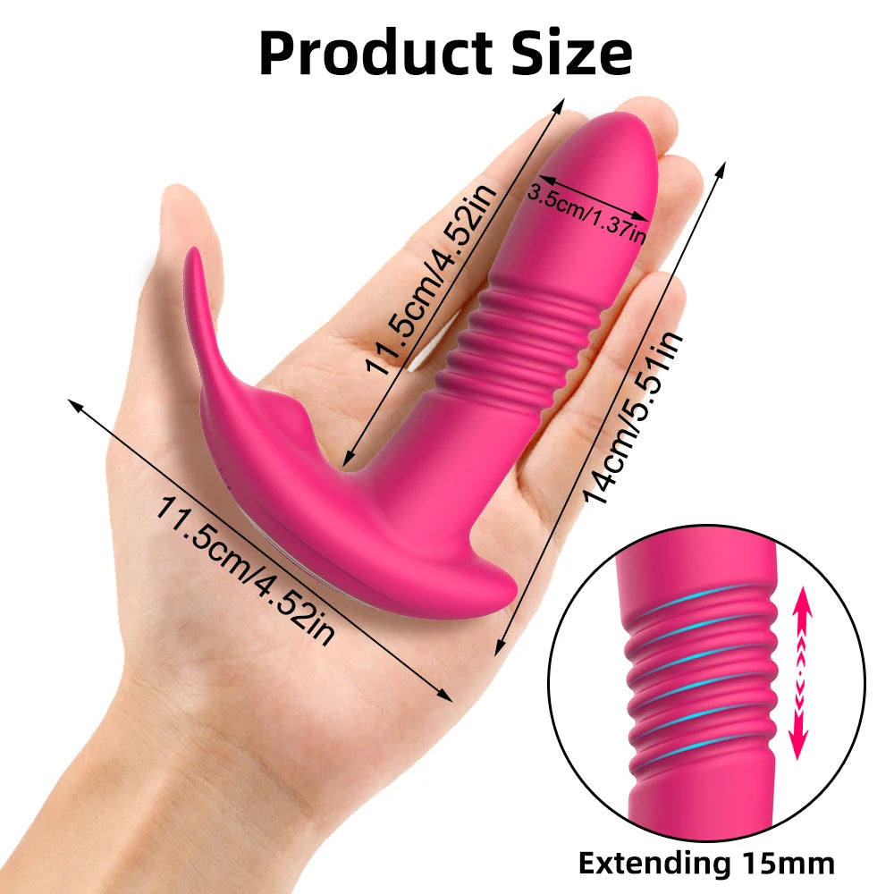 Vibrador Feminino Interno com Estimulador de Clitóris