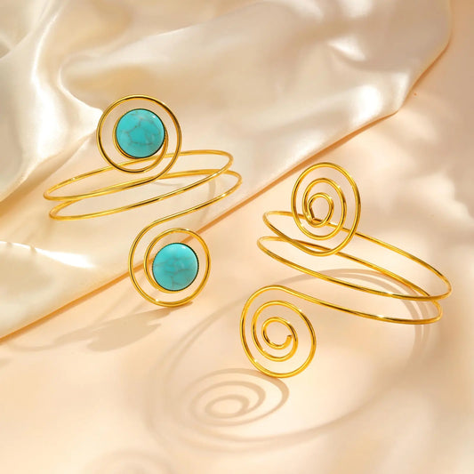 Pulseira de Braço Espiral Minimalista